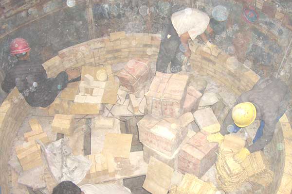 炉底工作层砌筑施工